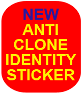 Anti Cloning Identity Sticker